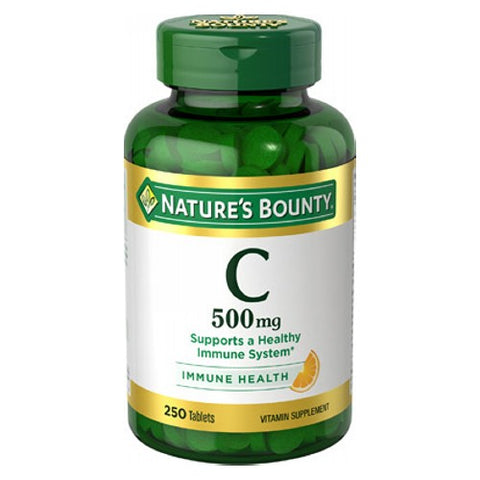 Nature's Bounty, Nature's Bounty Pure Vitamin C, 500 mg, 250 tabs Nature's Bounty