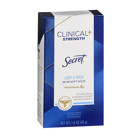Secret, Clinical Antiperspirant Deodorant Soft Solid Light And Fresh, 1.6 Oz Secret