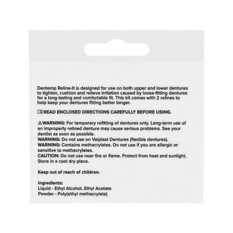 Dentemp, Reline-It Denture Reliners, 1 Each Dentemp