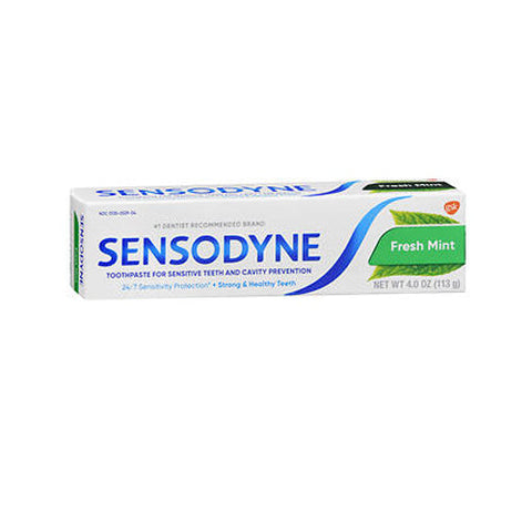 Sensodyne, Toothpaste For Sensitive Teeth And Cavity Prevention Fresh Mint, 4 Oz Sensodyne
